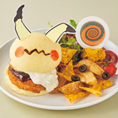  まねっこ！ ミミッキュのホワイトクリーム・カツバーガープレート