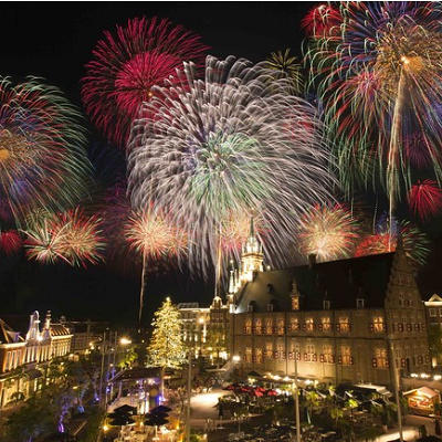 カウントダウンの花火