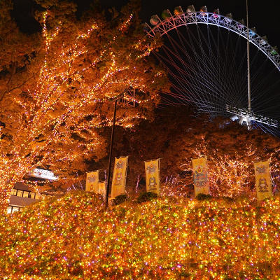 ヘパイストスの宮廷／よみうりランドのイルミネーション