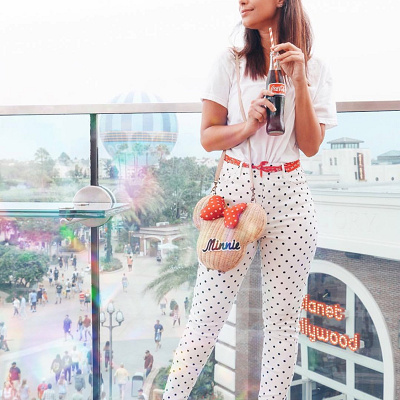 ディズニーカゴバッグコーデ