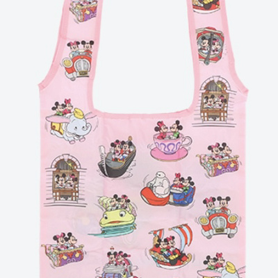 ジャスミンのフライングカーペットデザインのエコバッグ（裏）