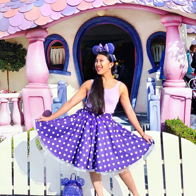 Purple Potion Earsを取り入れたディズニーコーデ