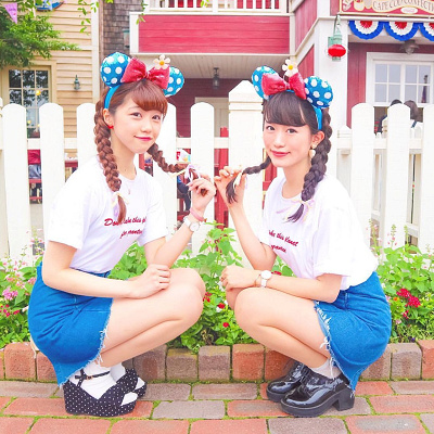 Vintage Minnie Earsを取り入れたディズニーコーデ