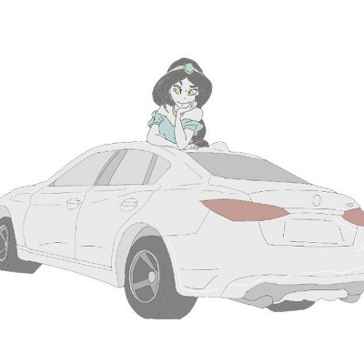 ディズニープリンセスイラスト集②：スカイライン×ジャスミン