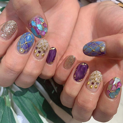 ディズニープリンセスネイル⑦ジャスミン