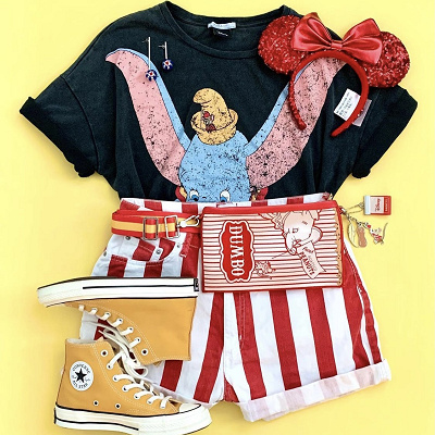 ディズニーTシャツコーデ⑤
