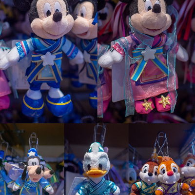 ディズニー七夕デイズのグッズ：ぬいぐるみバッジ