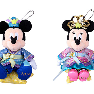 ディズニー七夕デイズのぬいぐるみバッジ