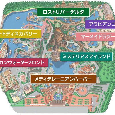 ディズニーシーのテーマポート
