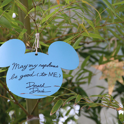 ドナルドの願い事は「甥っ子たちが（自分に対して）良い子でありますように」