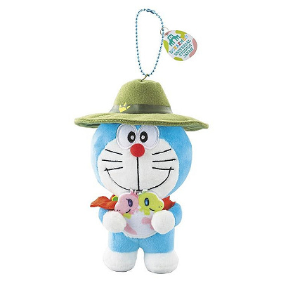 ドラえもんと双子新恐竜のぬいぐるみキーチェーン