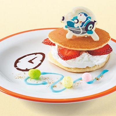 ドラえもんのいちごパンケーキ ～あんこ&カスタード～