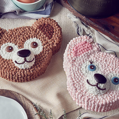 ダッフィーとシェリーメイのフェイスケーキ