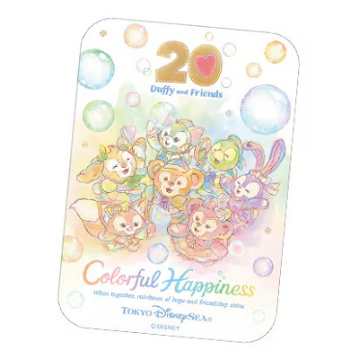 ダッフィー&フレンズ20周年シール