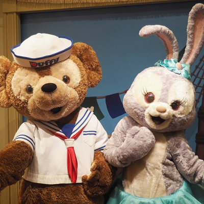 香港ディズニーランドにはダッフィー＆ステラー・ルーのグリーティングが！