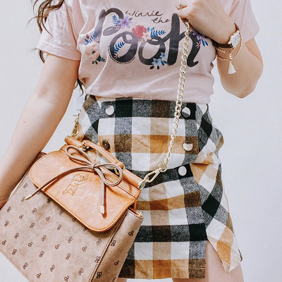 くすみピンクコーデ