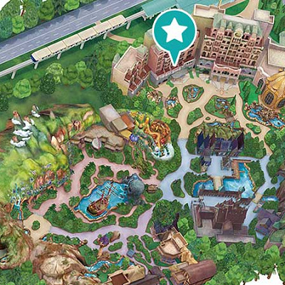 ファンタジースプリングス・ギフトの地図