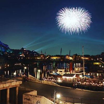 メディテレーニアンハーバーから見た花火