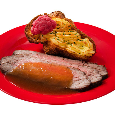 フランクステーキ、和風ソース