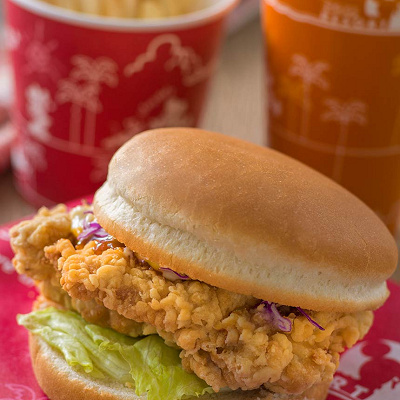 フライドチキンバーガーセット