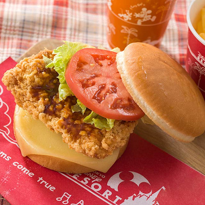 フライドチキンバーガーセット