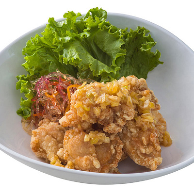 鶏の唐揚げ、ネギ塩ダレ