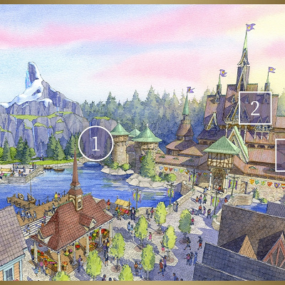 アナと雪の女王エリア（フローズン・キングダム）のマップ