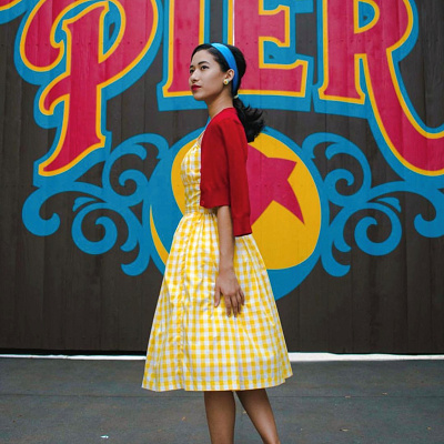 ギンガムチェックコーデ