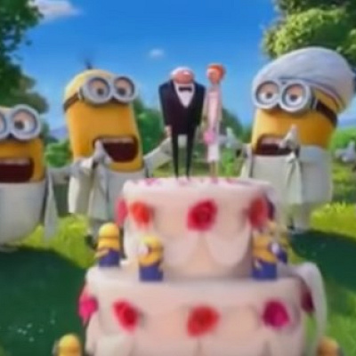 グルーとルーシーの結婚シーン