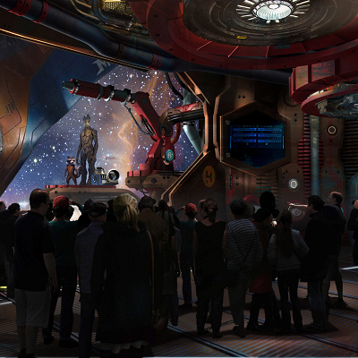 『ガーディアンズ・オブ・ギャラクシー』ジェットコースター