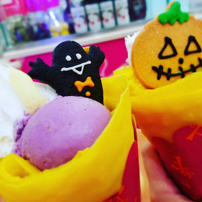 ハロウィンのクレープ