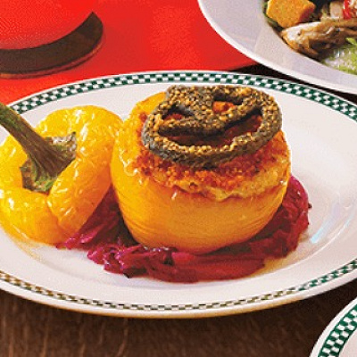 ハロウィーン・マカロニ・チーズグラタン