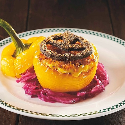 ハロウィーンマカロニチーズグラタン