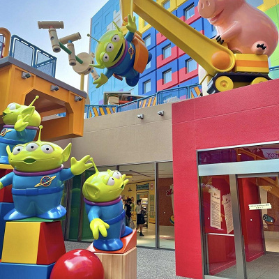 トイフレンズ・スクエアのハムとリトルグリーンメン