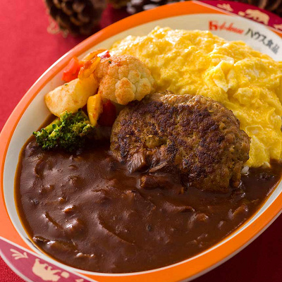 ハンバーグ＆エッグのハッシュドビーフ