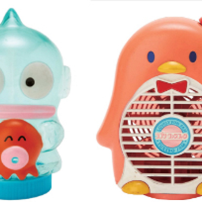 展示されるハンギョドンとタキシードサムのグッズ