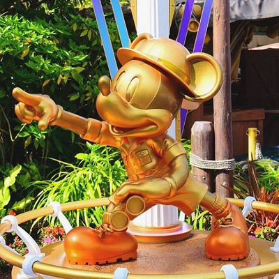 アドベンチャーランドのハピエストミッキースポット 