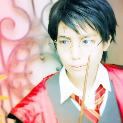 ハリーポッターコスプレ×額の傷メイク