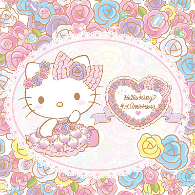 ハローキティ生誕45周年アニバーサリーイベントイラスト