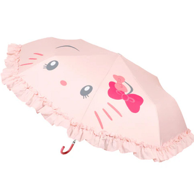 キティの晴雨兼用折りたたみ傘