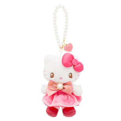 キティのぬいぐるみキーチェーン