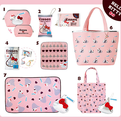 ハローキティ×HERSHEY'Sキスチョコレート ポーチ　