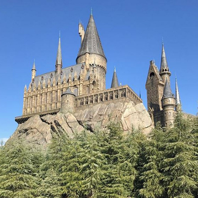 アトラクションのあるホグワーツ城