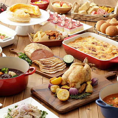 館のレストラン　ビュッフェメニュー