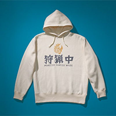 狩猟中パーカー（白）