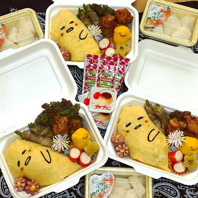 思わず眠くなる！？オムライスぐでたま弁当