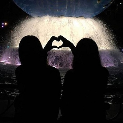 ハートもシルエットにするとよりきれい！