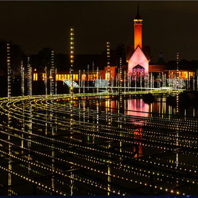 光の川のイルミネーション