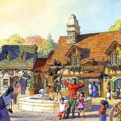 「美女と野獣」エリアのイメージイラスト