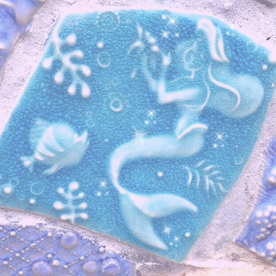 マーメードラグーンの壁に隠れています♡よーくみて探してください♡